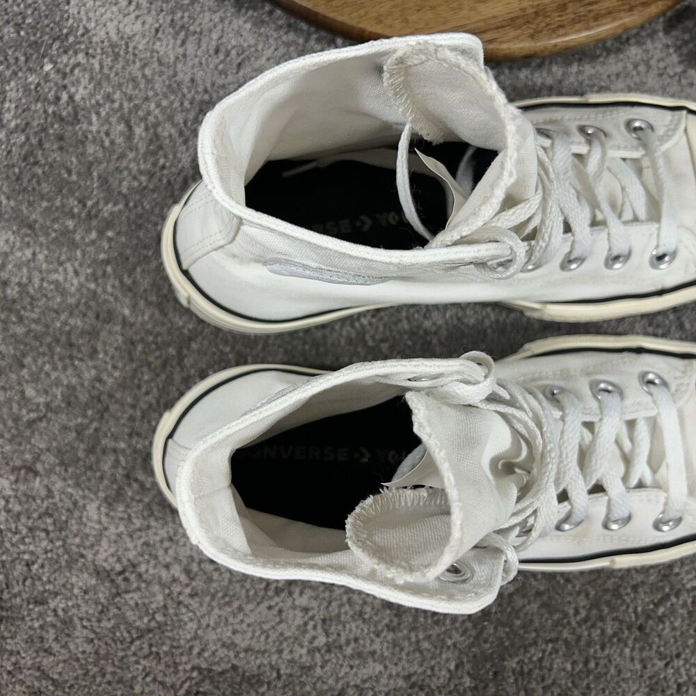 Converse All Star Hi Lift 171209C Women’s Size 7 White Platform Shoes Used - Picture 11 of 15